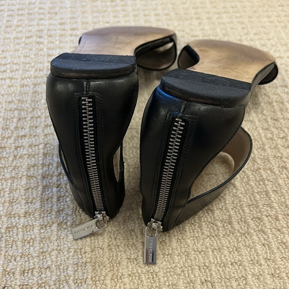 Michael KORS ankle strap rear zipper sandals black size 7.5 style # ST13L - Picture 9 of 15